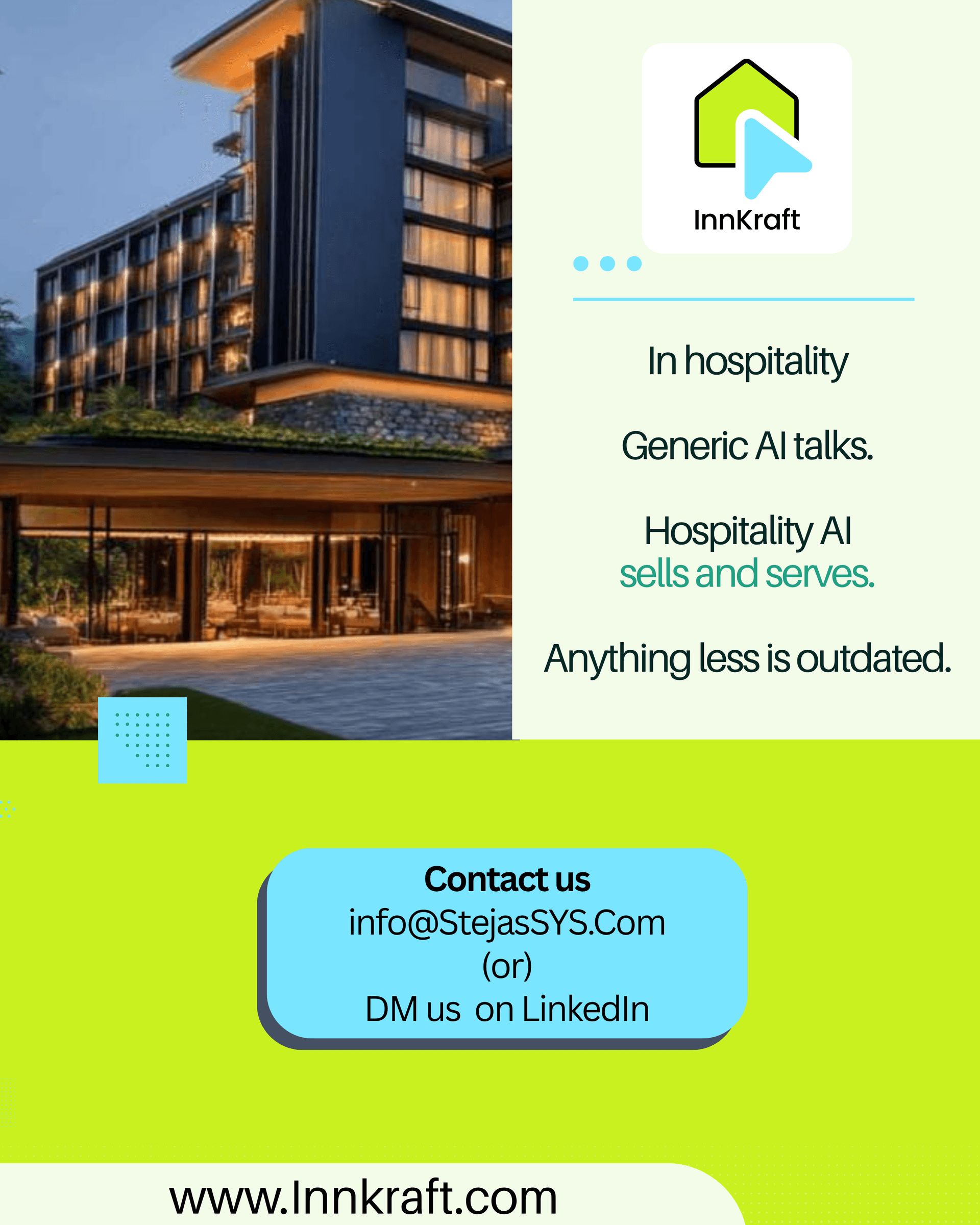 Full comparison: Purpose-built hotel AI vs generic conversational AI