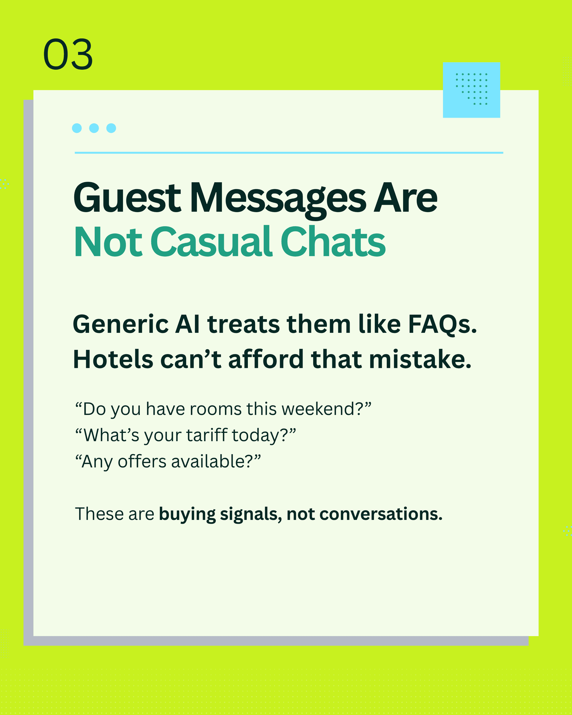 Real-time pricing and availability through purpose-built hotel AI