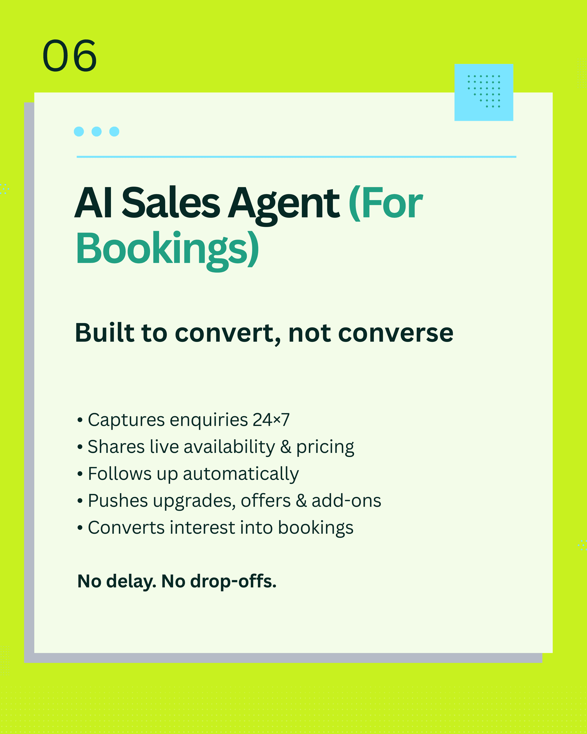 Purpose-built hotel AI handling guest objections like a trained sales agent