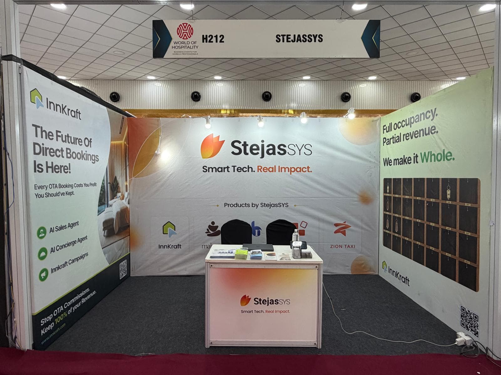 StejasSYS Stall H212 at World of Hospitality Expo 2026